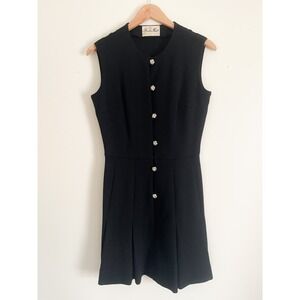 Vintage Virgin Wool Mini Dress Medium